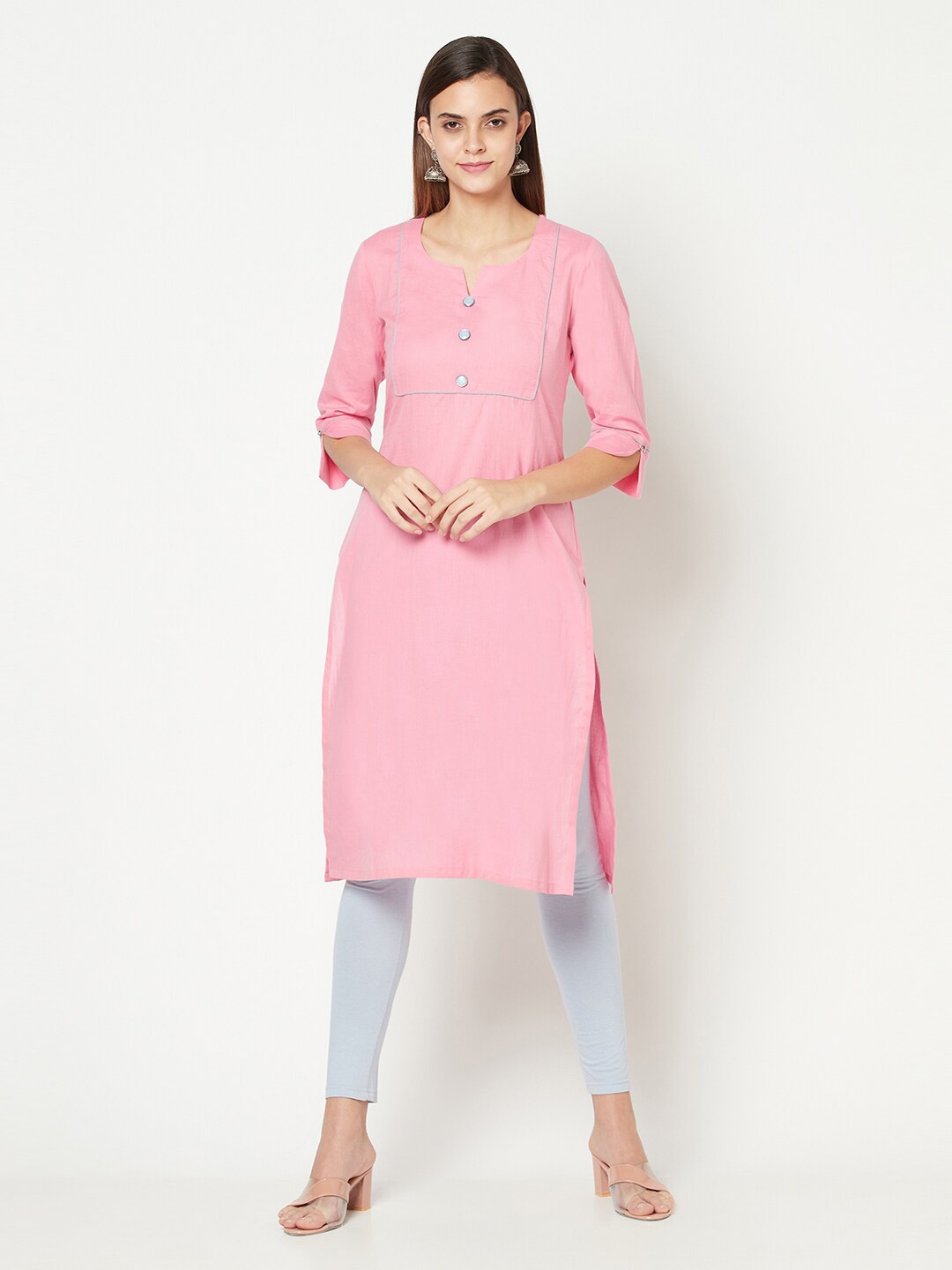 

Safaa Women Pink Kurta