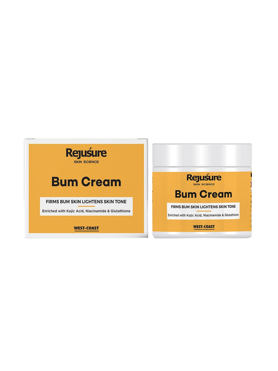 

REJUSURE Bum Cream To Firm Bum Skin & Lighten Skin Tone - 50 g, Mustard