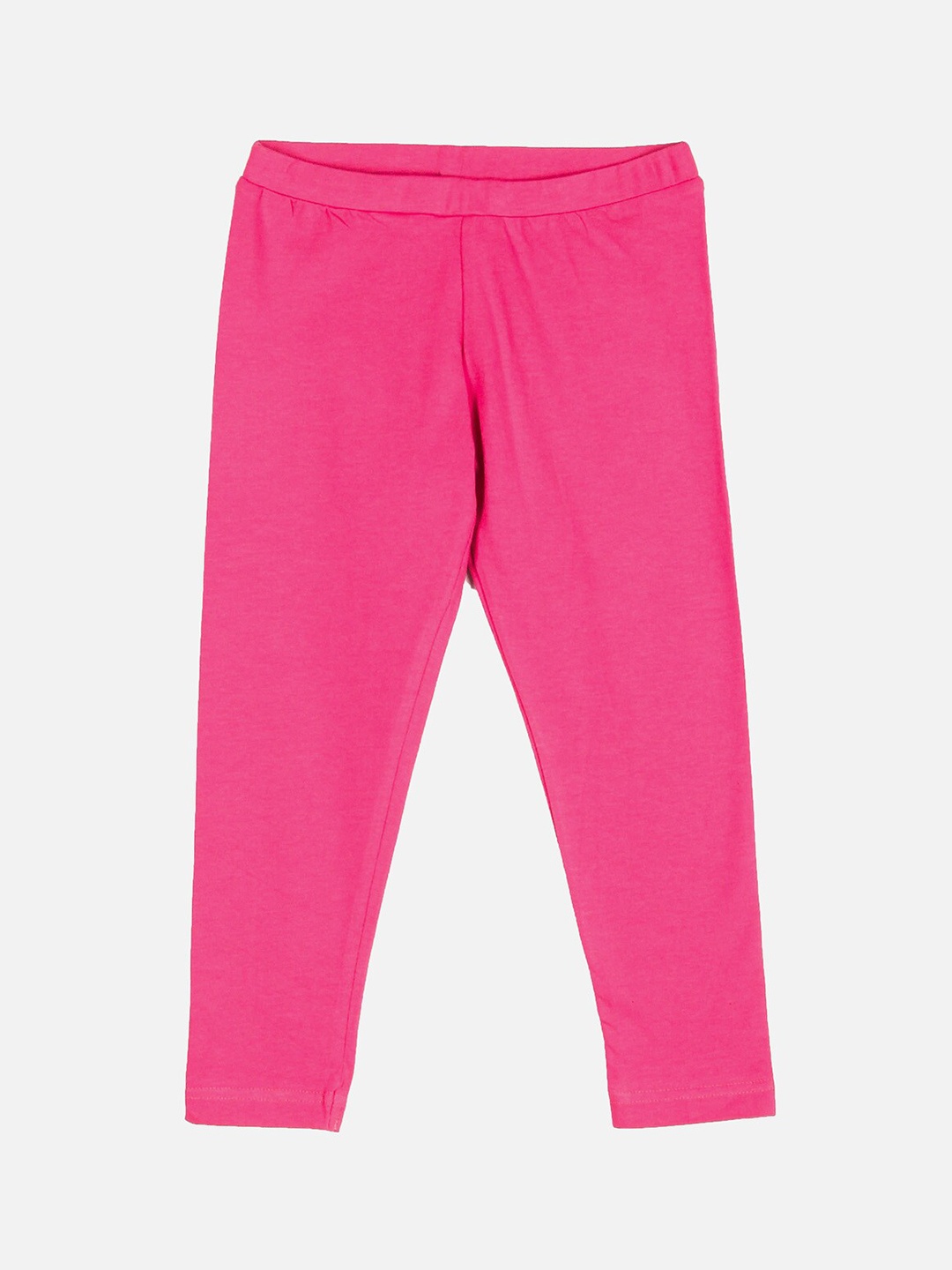 

Peppermint Girls Pink Solid Ankle-Length Leggings