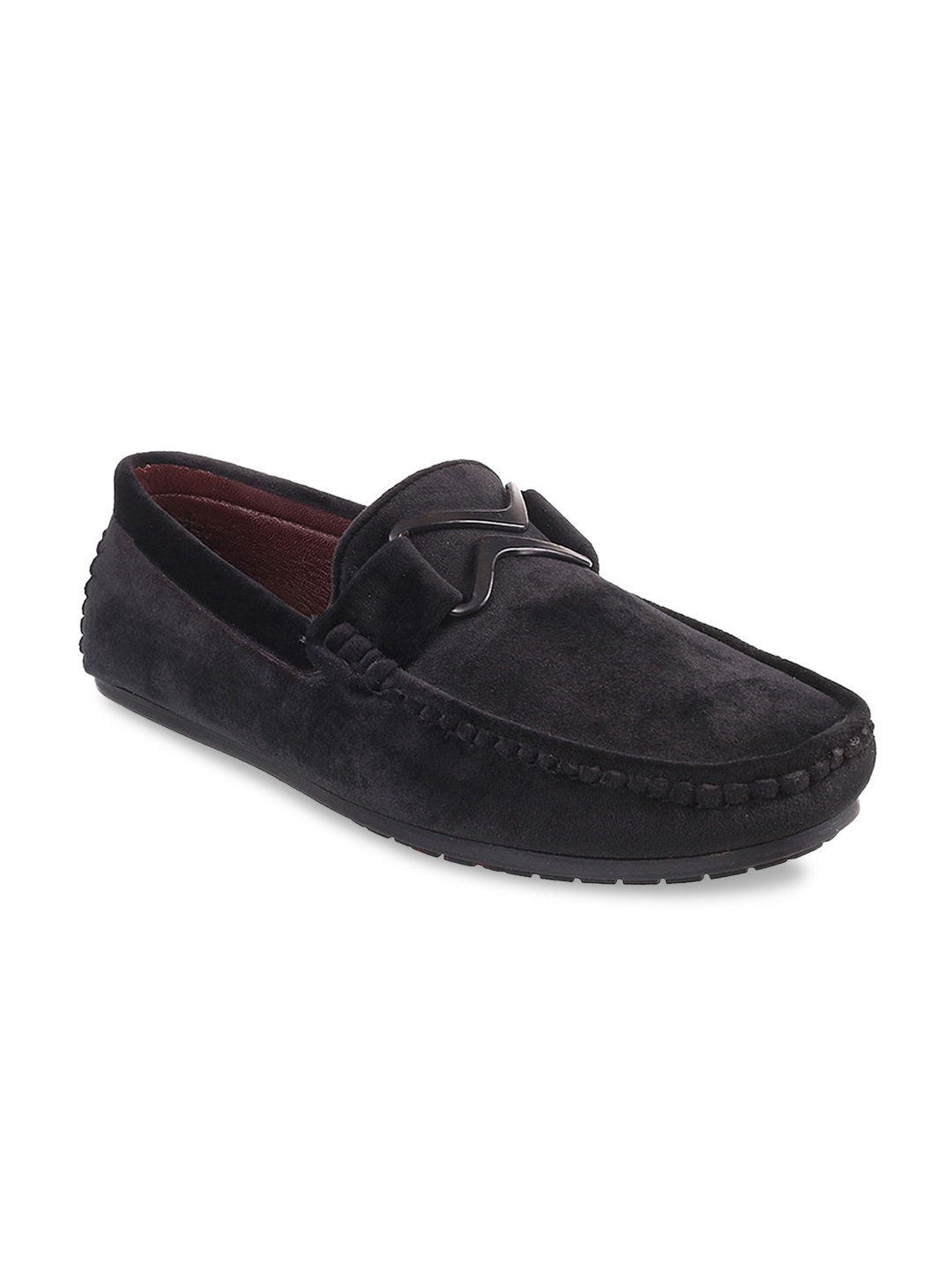 

Metro Men Black Suede Loafers