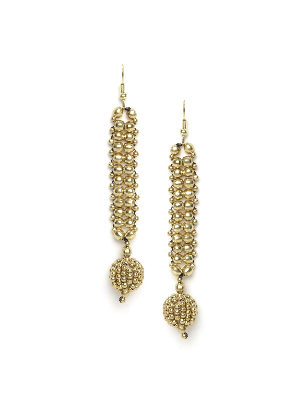 

Fabindia Gold-Plated Contemporary Drop Earrings