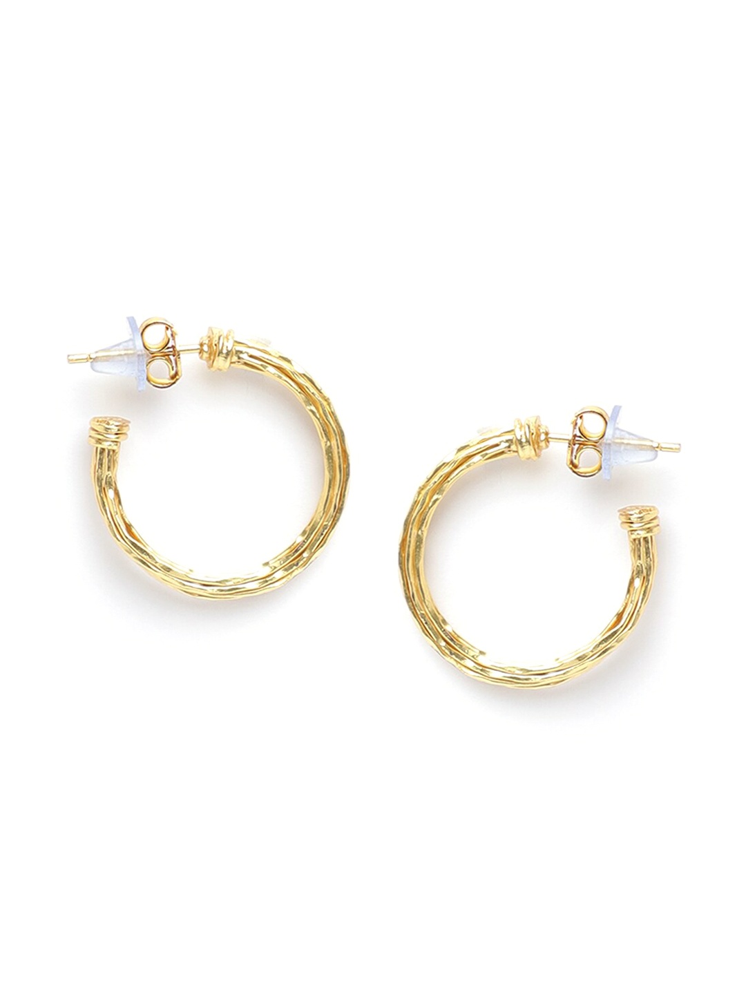 

Fabindia Gold-Toned Contemporary Half Hoop Earrings