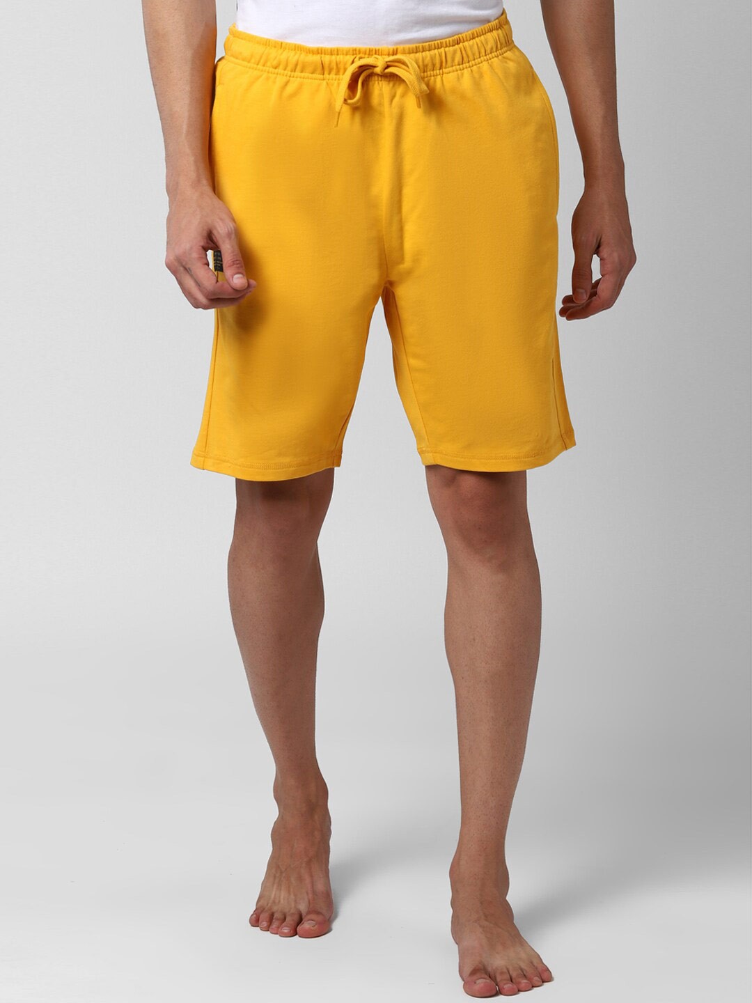 

Peter England Men Yellow Cotton Lounge Shorts