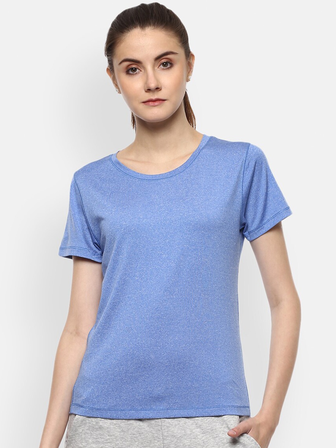 

Aventura Outfitters Women Blue T-shirt