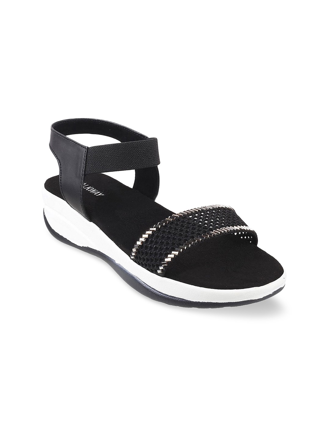 

WALKWAY by Metro Black Wedge Sandals