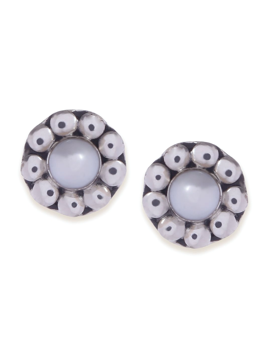 

Fabindia White Circular Studs Earrings