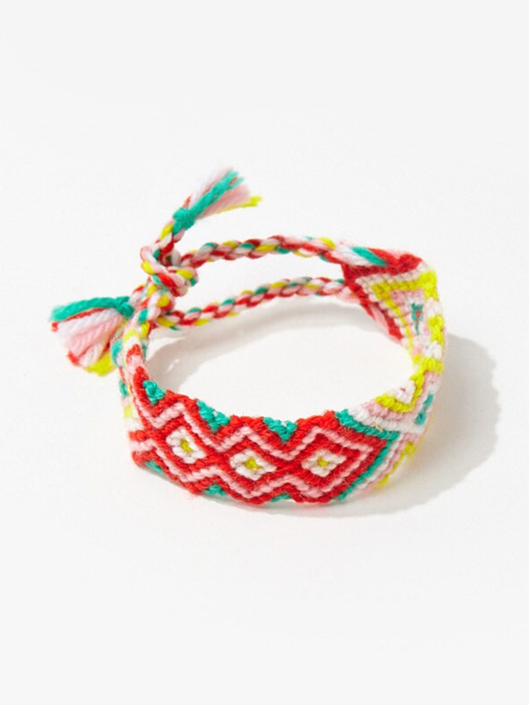 

FOREVER 21 Women Red & Pink Wraparound Bracelet