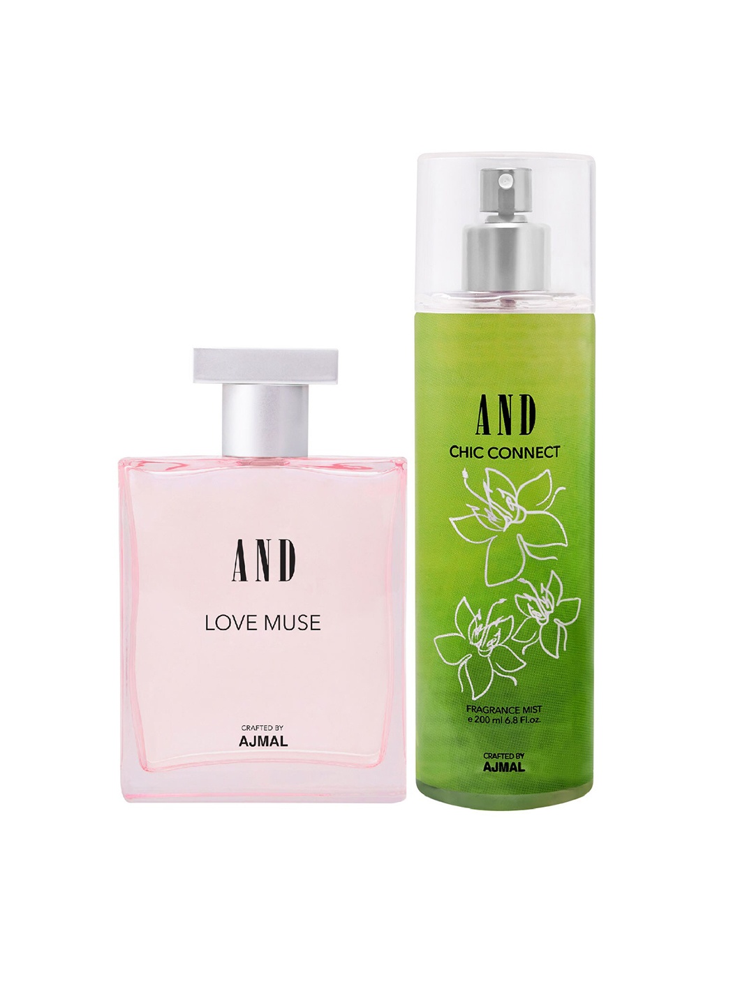 

AND Women Pack Of 2 Love Muse Eau De Parfum & Chic Connect Body Mist 300ml, Multi