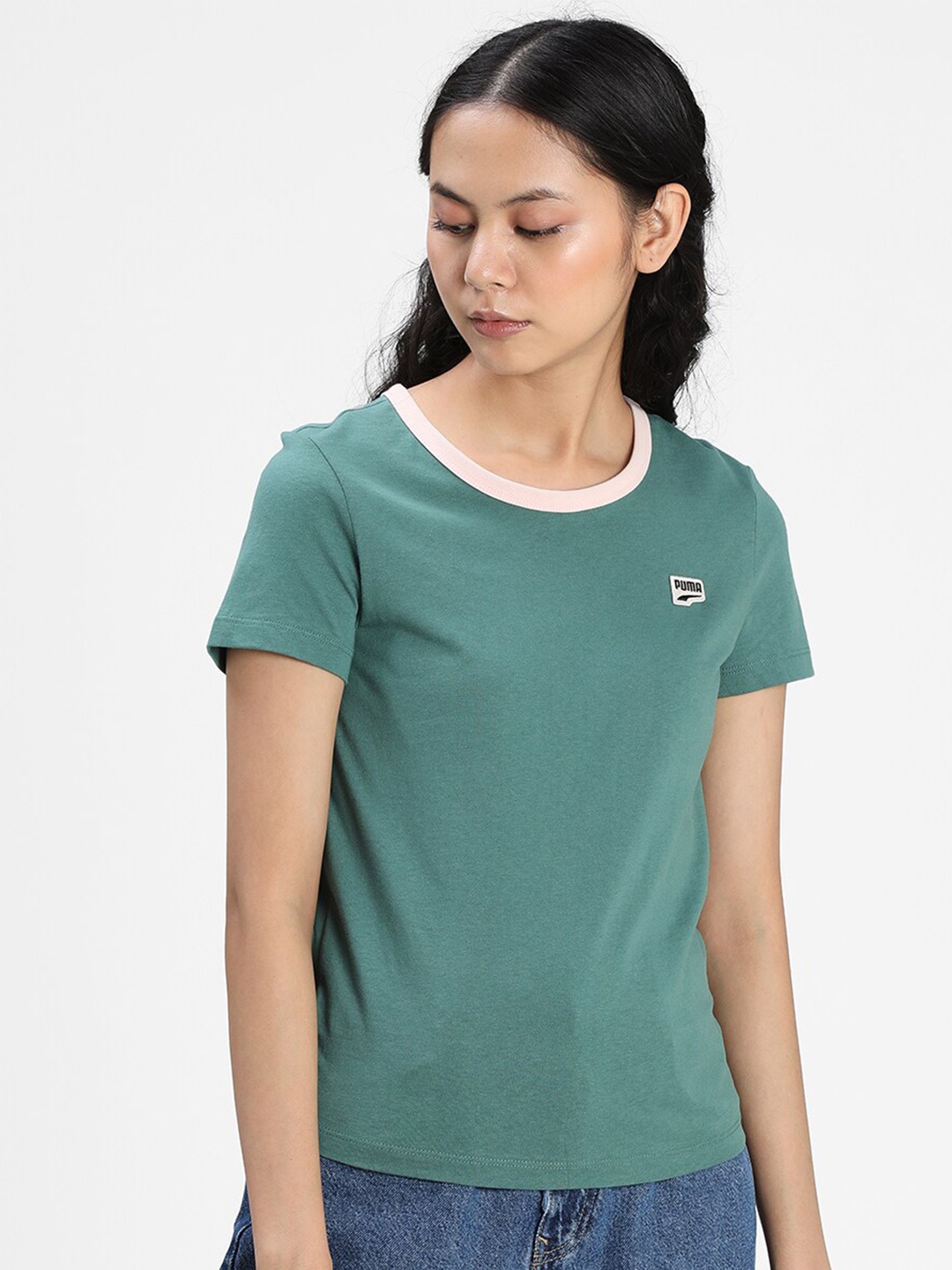 

Puma Women Teal Green Sustainable T-shirt