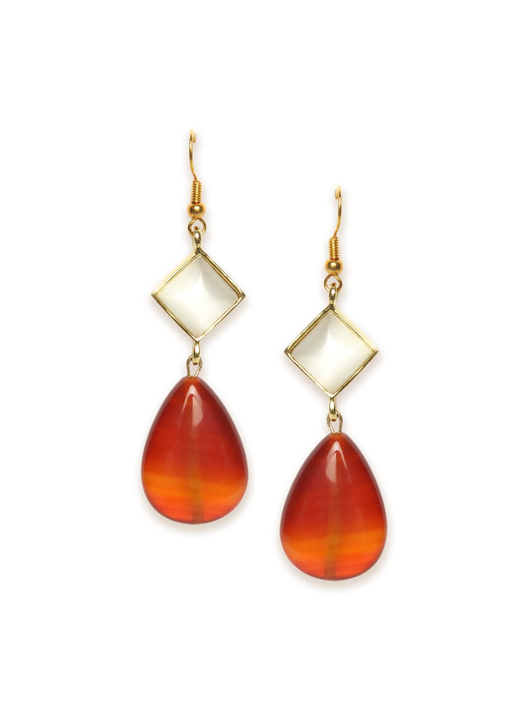 

Fabindia Gold-Toned Contemporary Drop Earrings