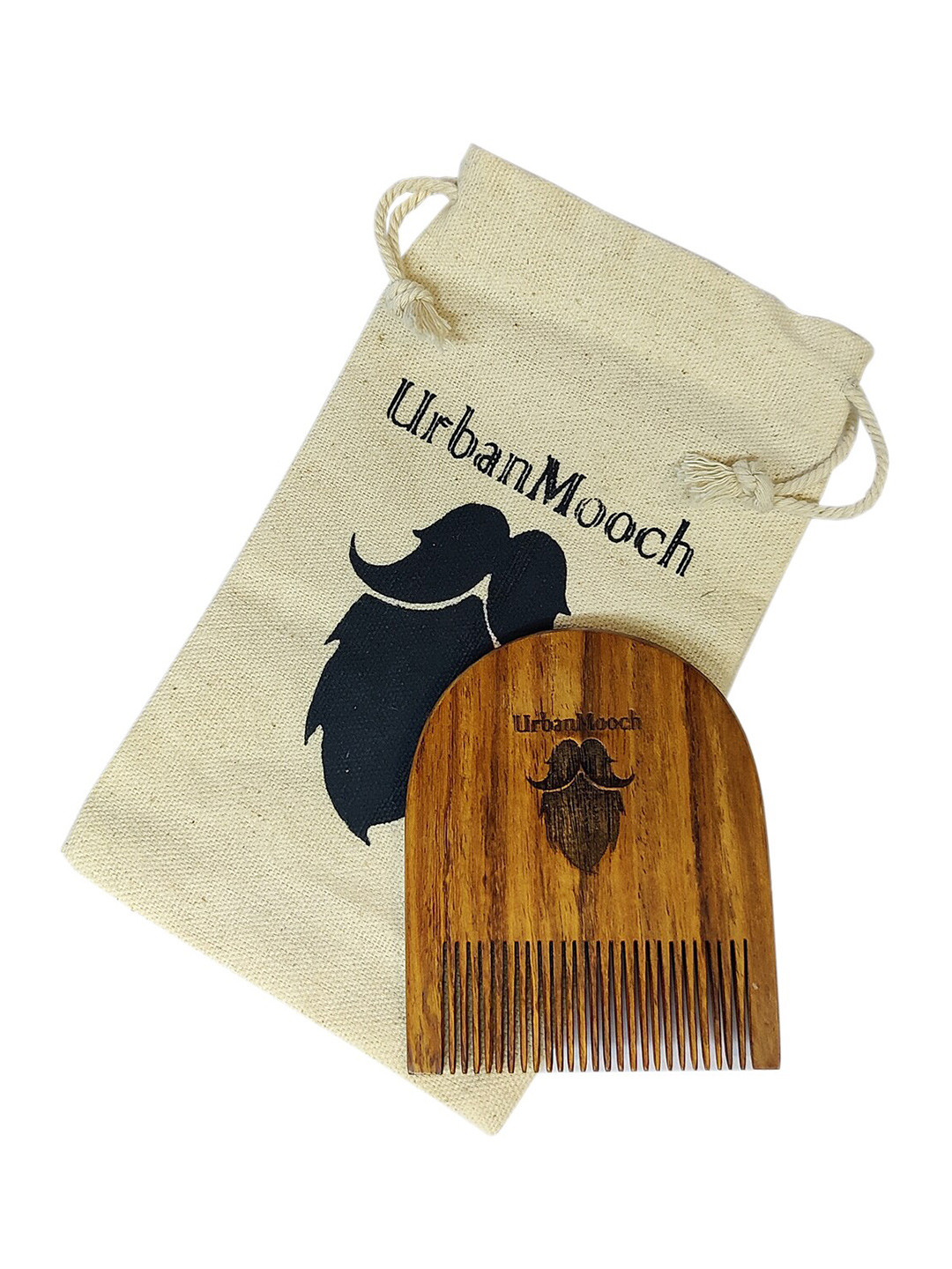 

UrbanMooch Brown Sheesham Wood U-Shaped Comb