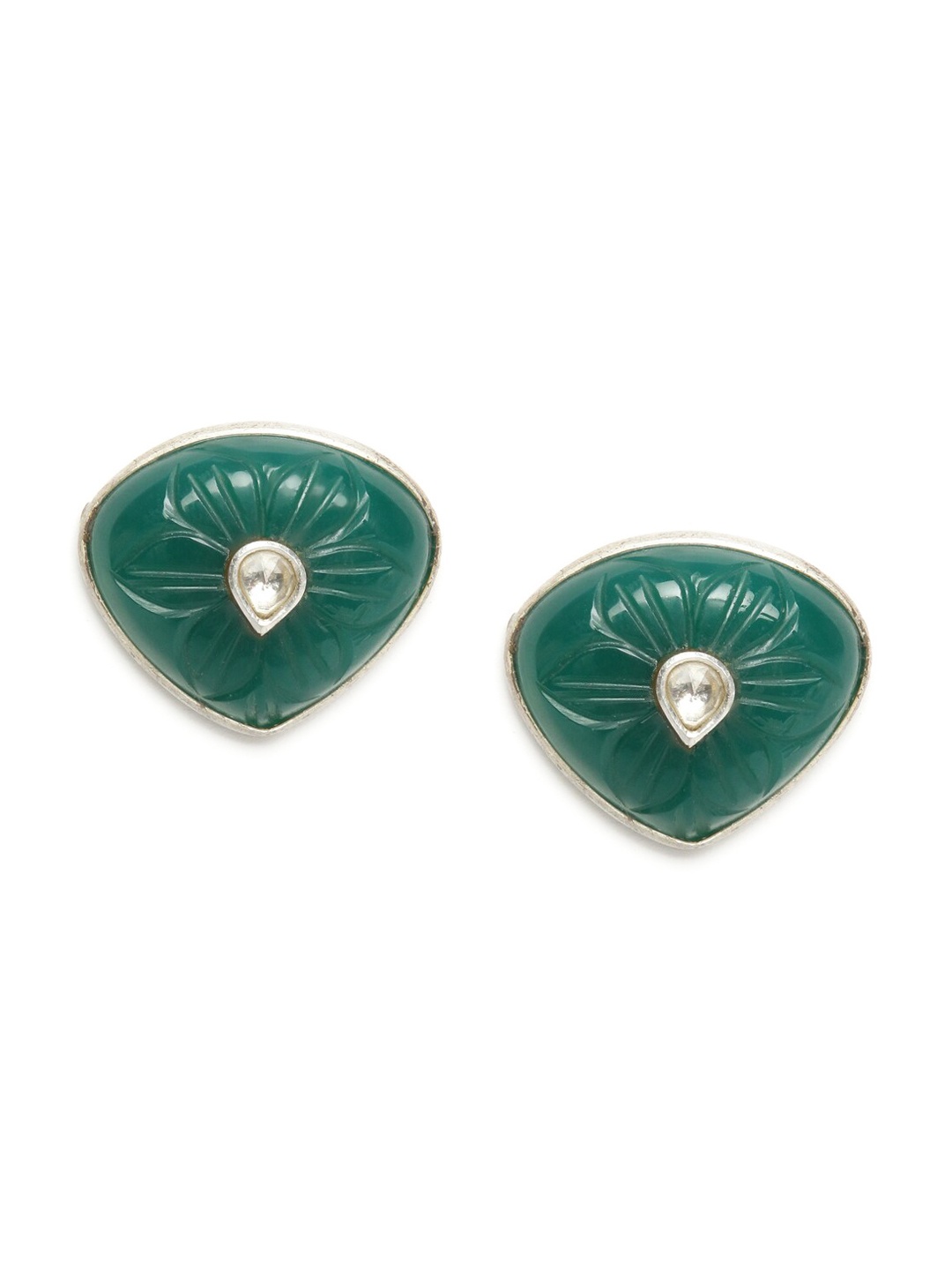 

Fabindia Silver-Toned Contemporary Drop Earrings