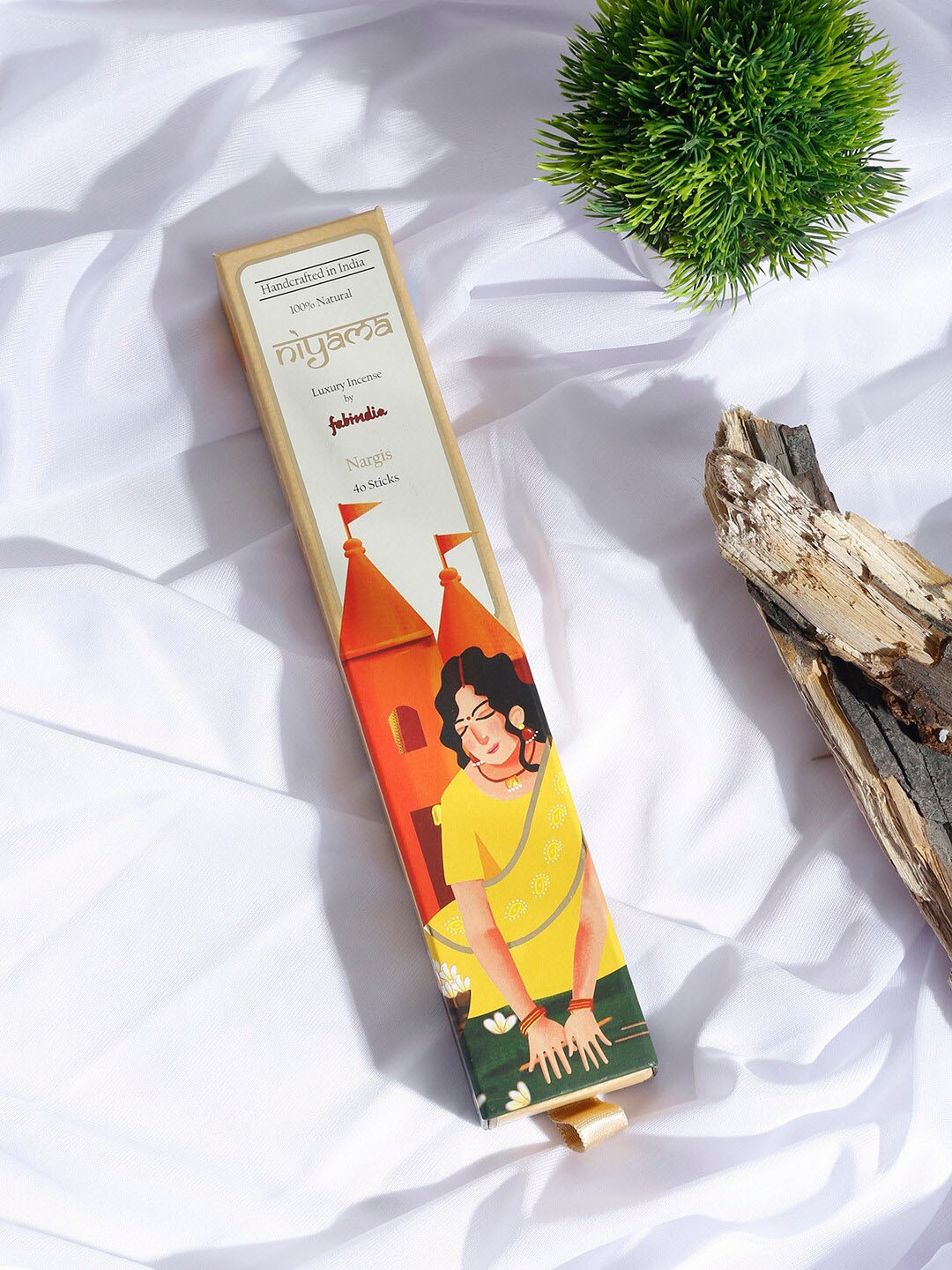 

Fabindia Set Of 40 Brown Nargis Incense Sticks