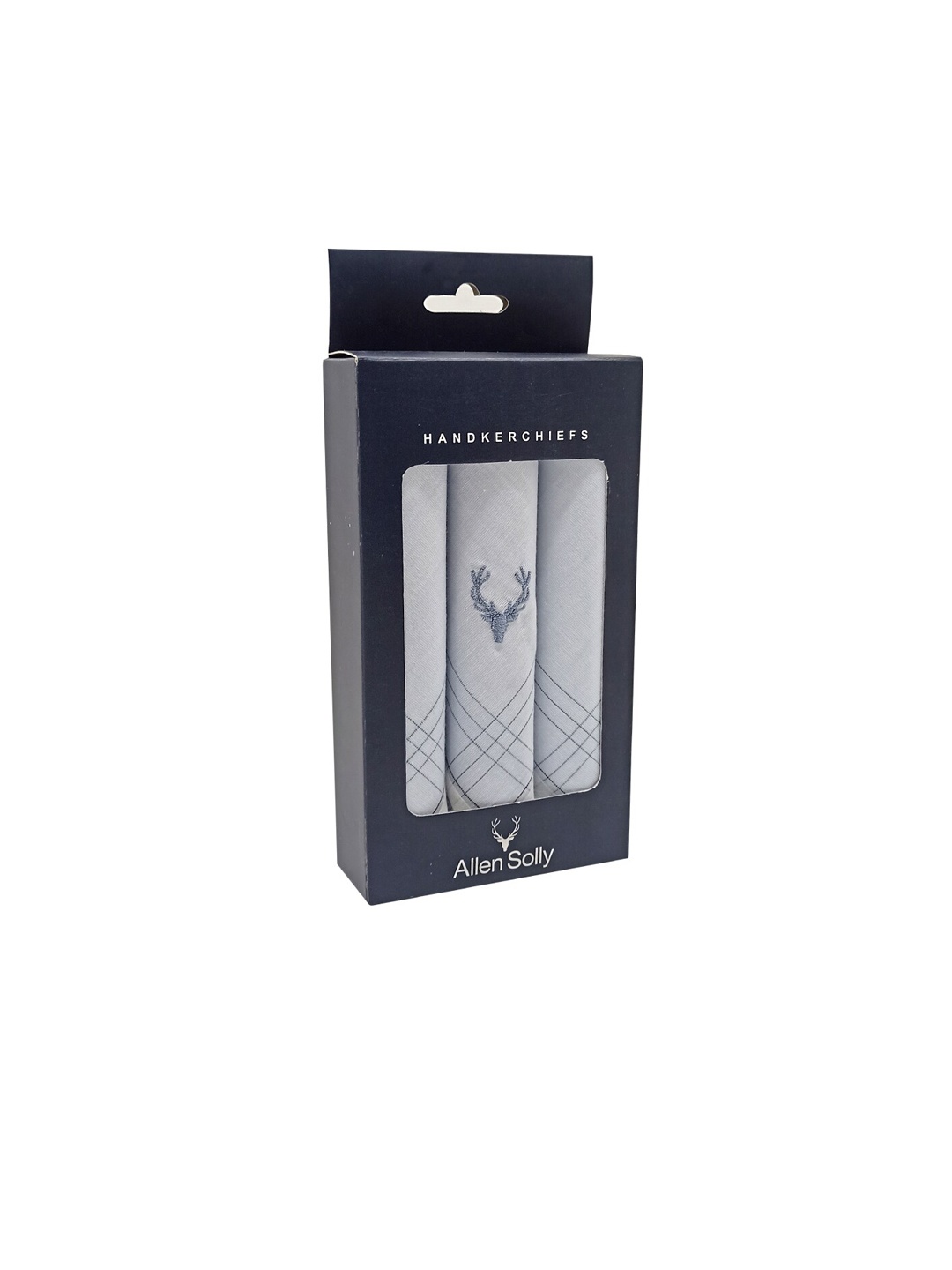 

Allen Solly Men Pack of 3 Grey Handkerchief