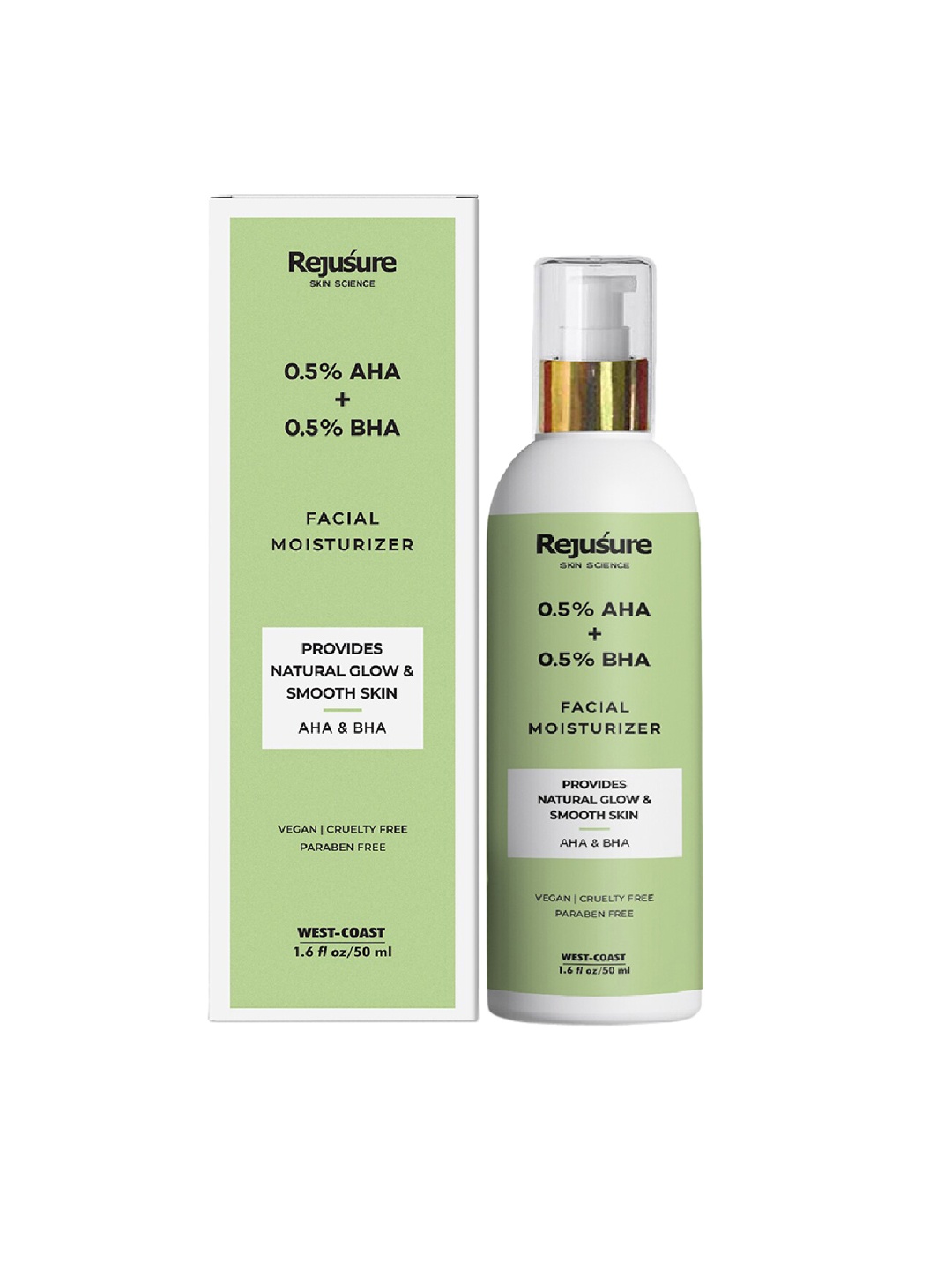 

REJUSURE White AHA 0.5% + BHA 0.5% Facial Moisturizer 50ml