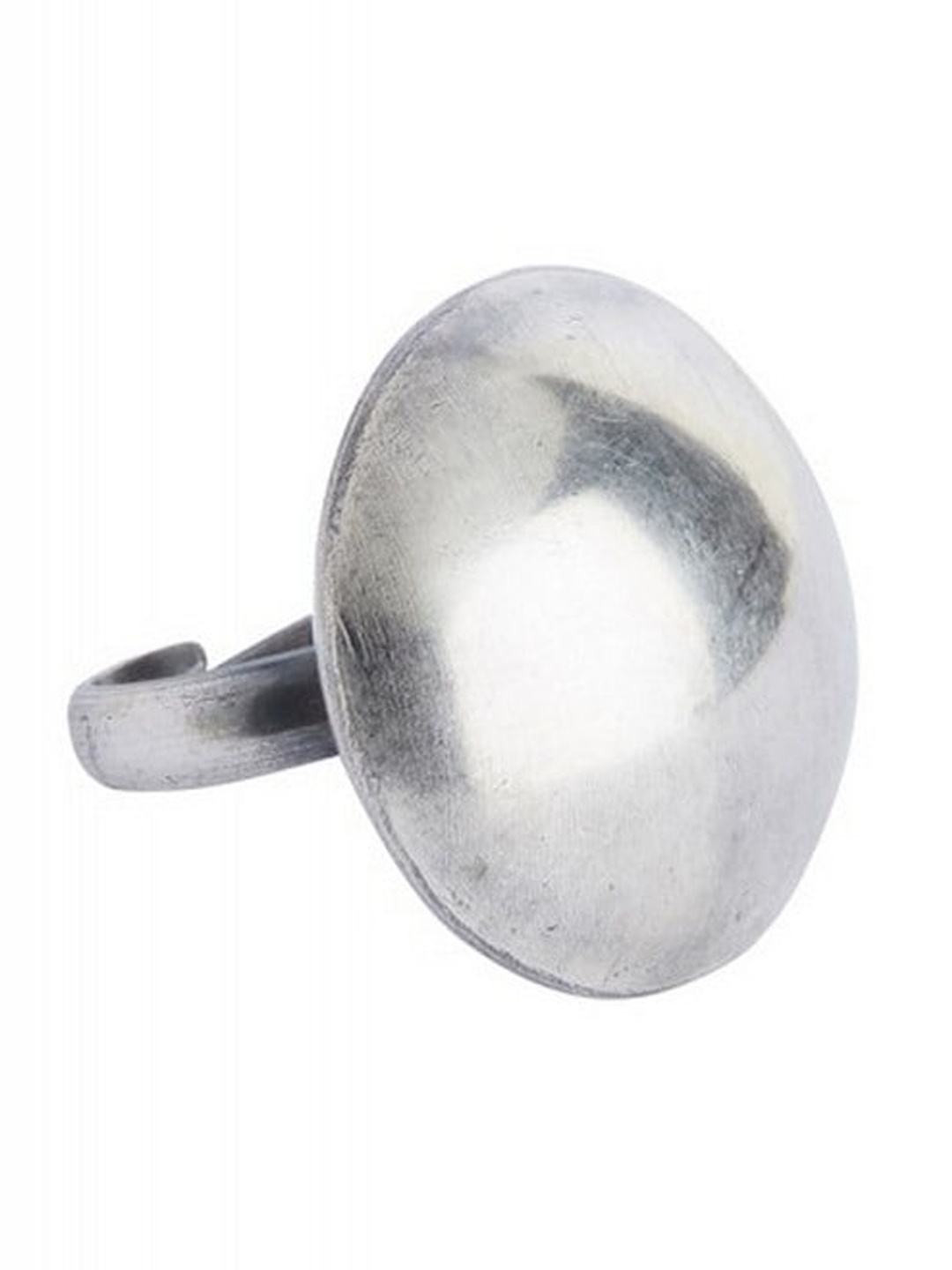 

ahilya 92.5 Sterling Silver-Toned Red Handcrafted Flying Saucer Adjustable Finger Ring