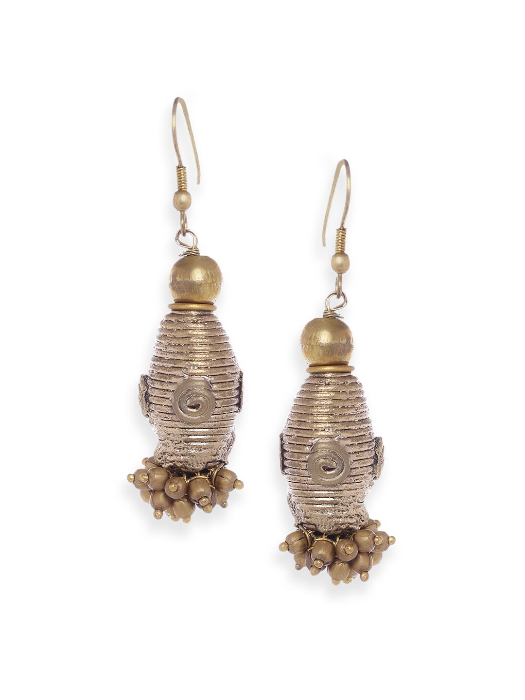 

Fabindia Gold-Toned Contemporary Drop Earrings