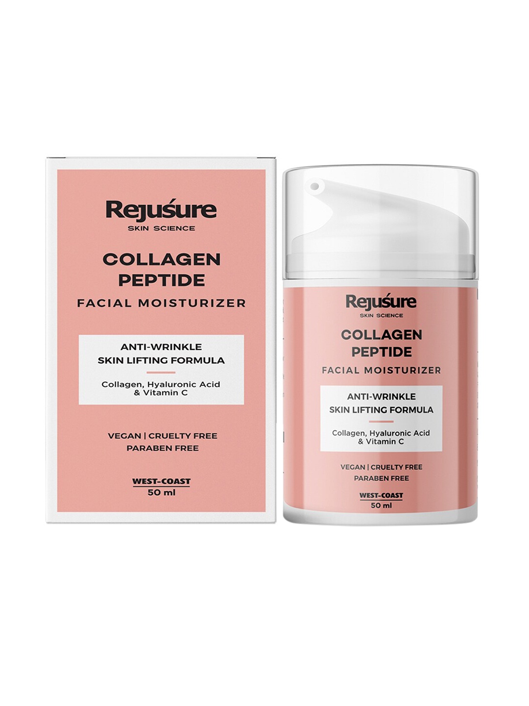 Rejusure Collagen Peptide Cream Moisturizer Anti Wrinkle Cream 50ml, White