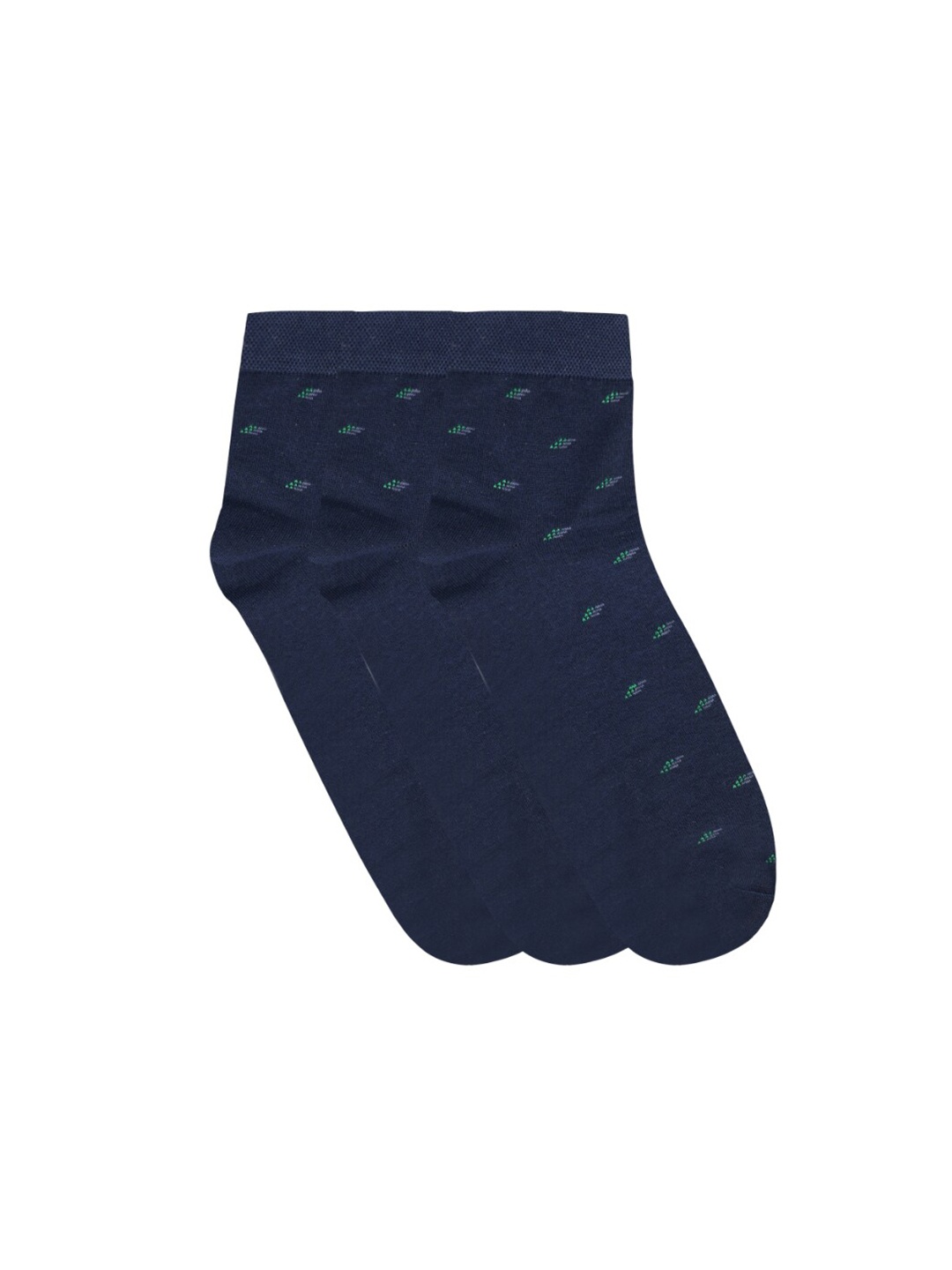 

N2S NEXT2SKIN Men Pack of 3 Navy Blue Ankle-Length Socks