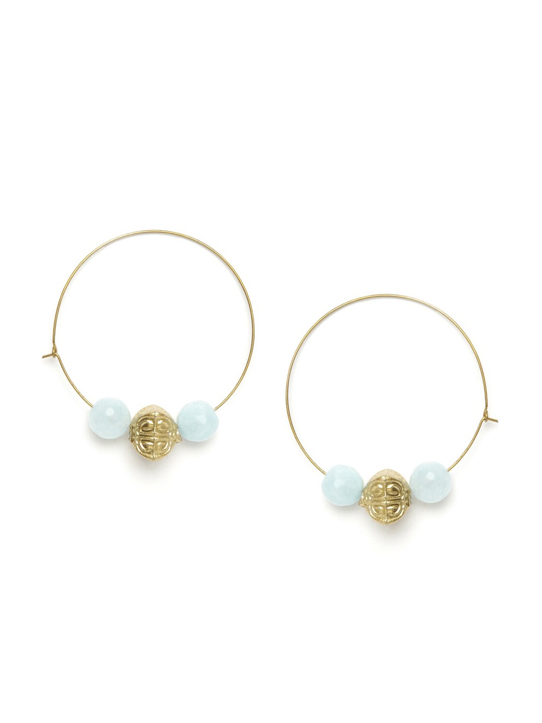 

Fabindia Gold-Toned Contemporary Hoop Earrings