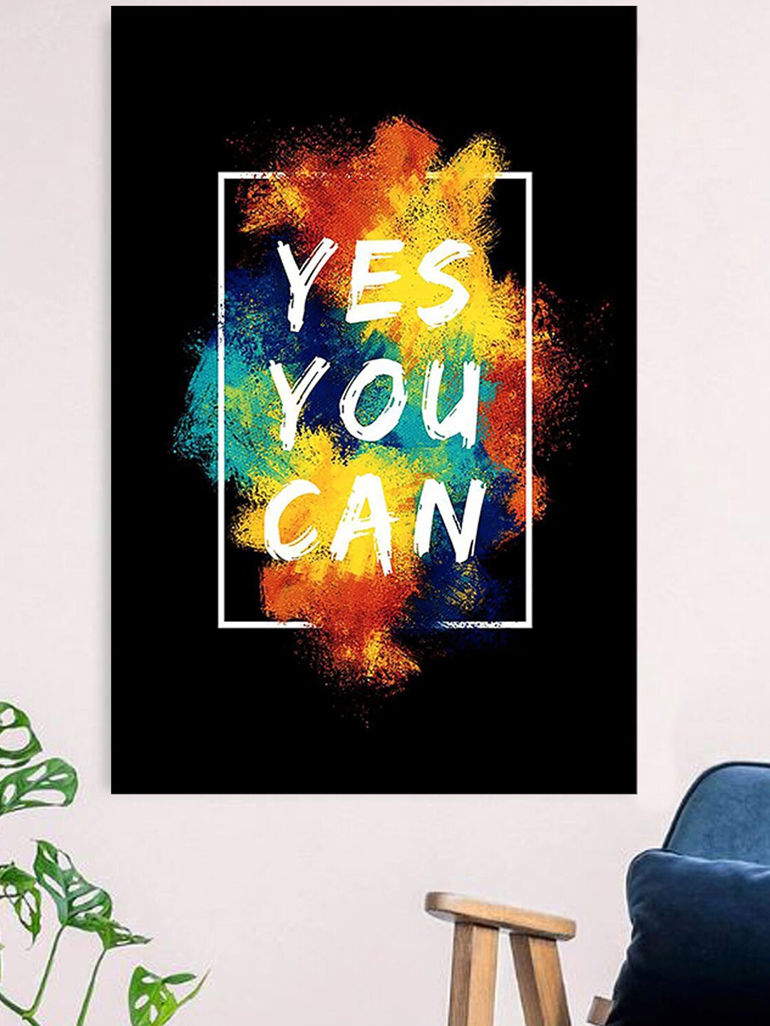 

Gallery99 Black Yes You Can Canvas Unframed Painting