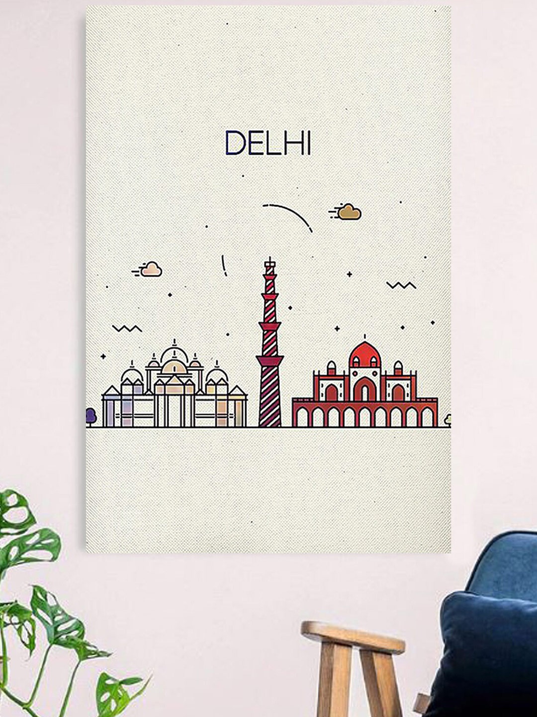 

Gallery99 White Delhi Canvas Unframed Painting