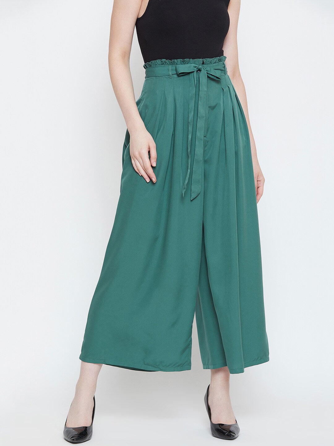 

La Zoire Women Teal Solid Palazzo