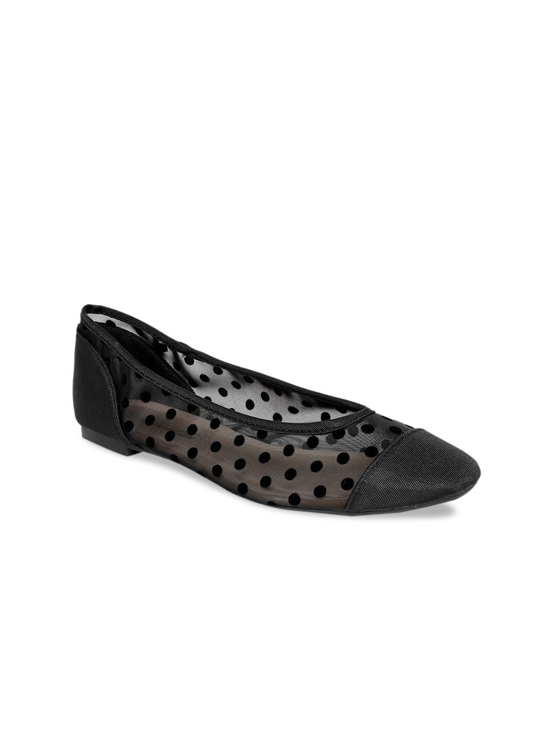 

Forever Glam by Pantaloons Women Black Printed Ballerinas with Bows Flats