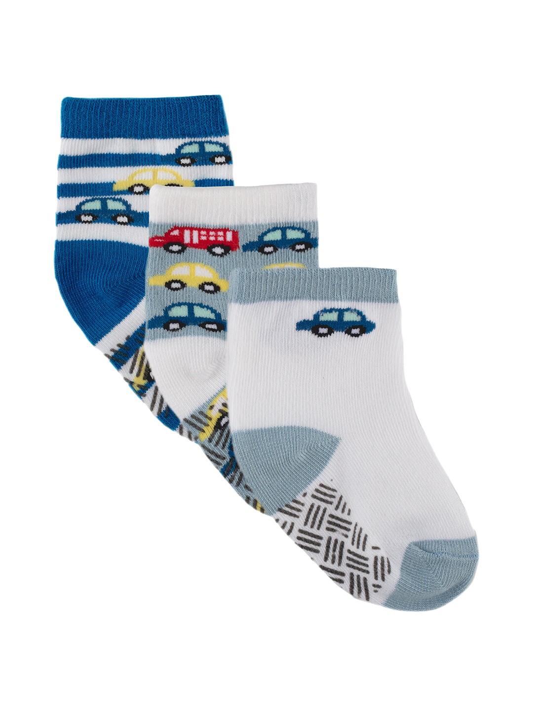 

Nuluv Boys Pack of 3 Ankle-Length Socks, Multi