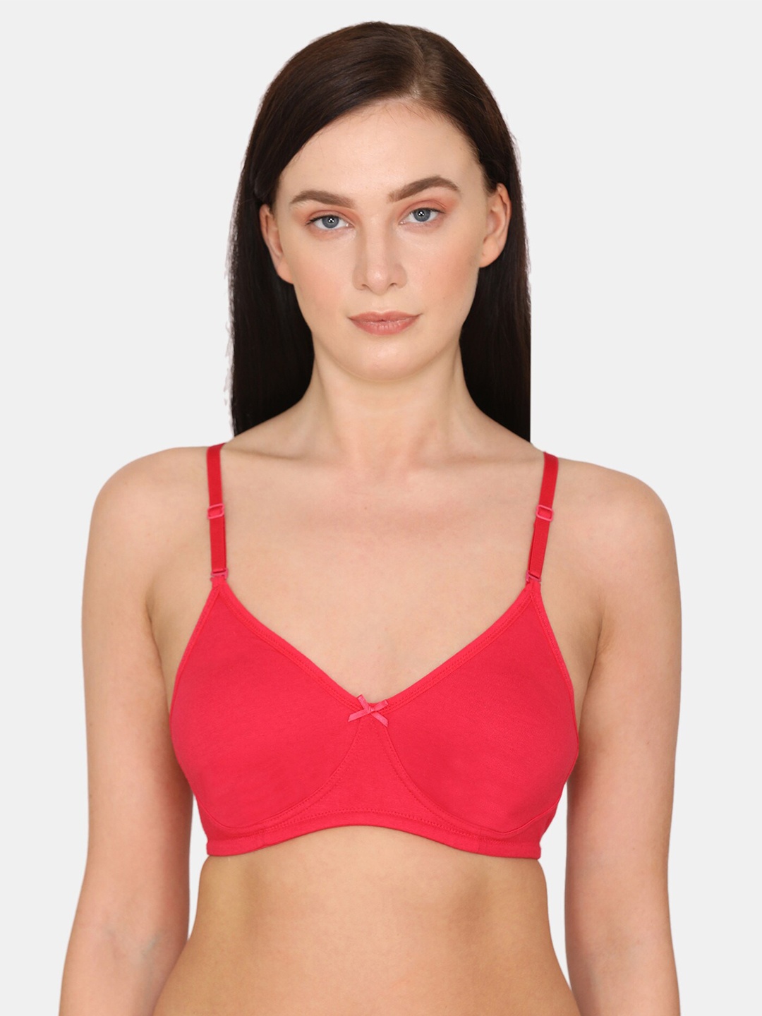 

Rosaline by Zivame Women Pink Solid T-shirt Bra All Day Comfort