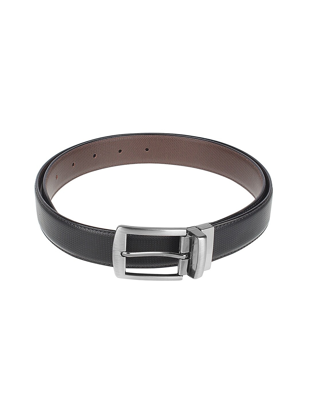 

Kastner Men Black Textured Reversible Formal Belt