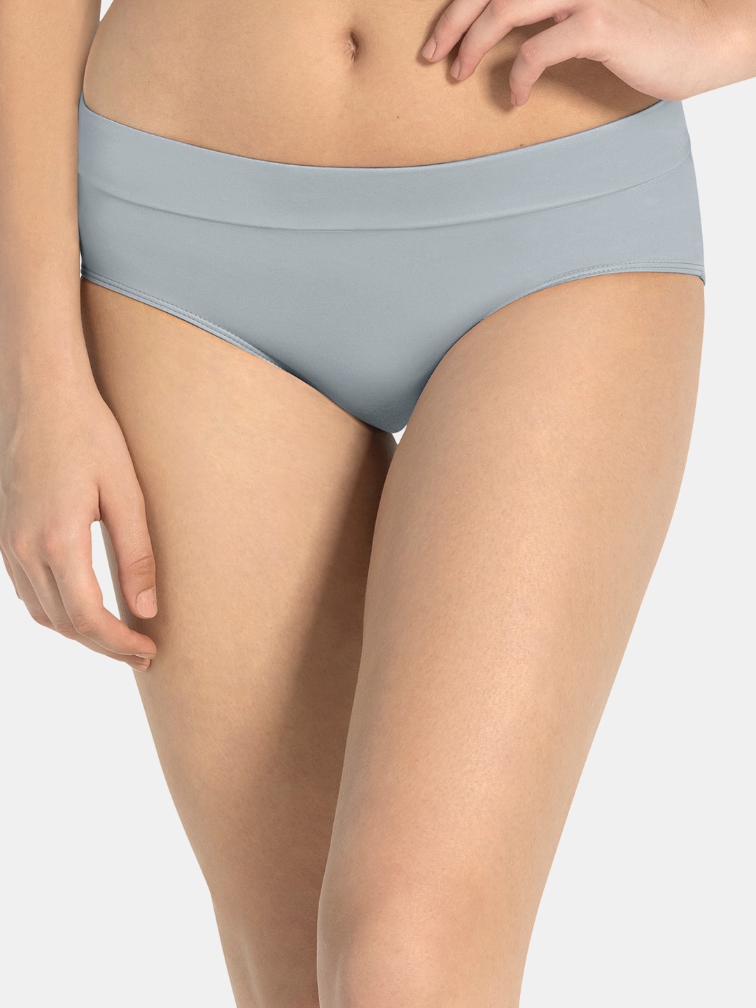 

Amante Women Solid Low Rise Cloudsoft Hipster Brief - PAN77601, Grey