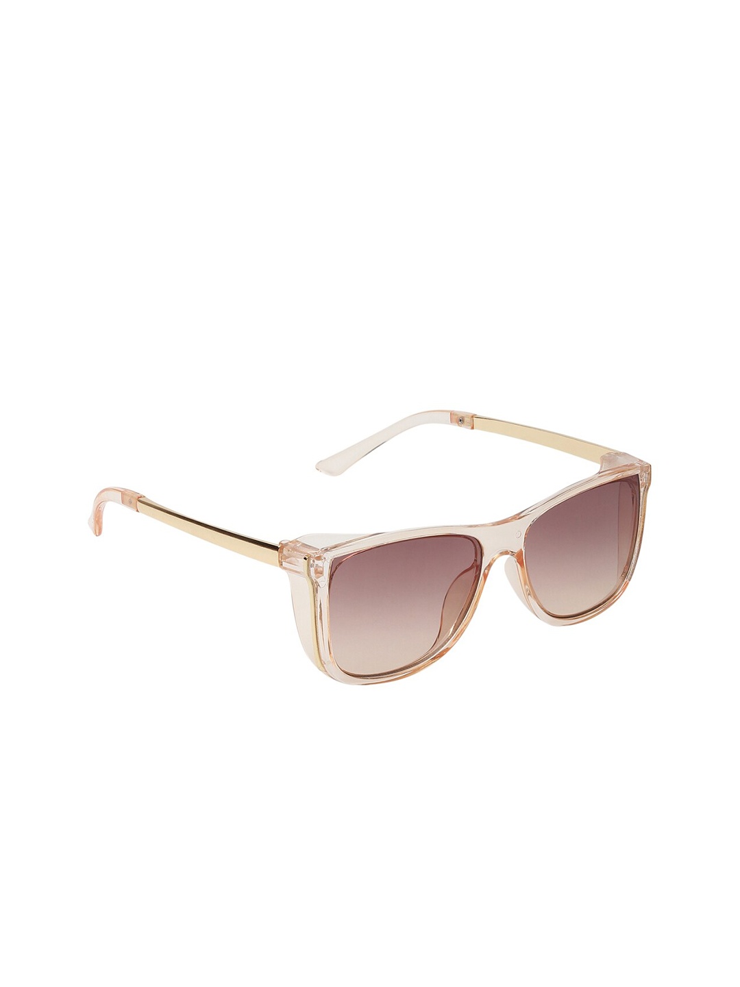 

Olvin Women Brown Lens & Gold-Toned Square Sunglasses with UV Protected Lens OL450-02