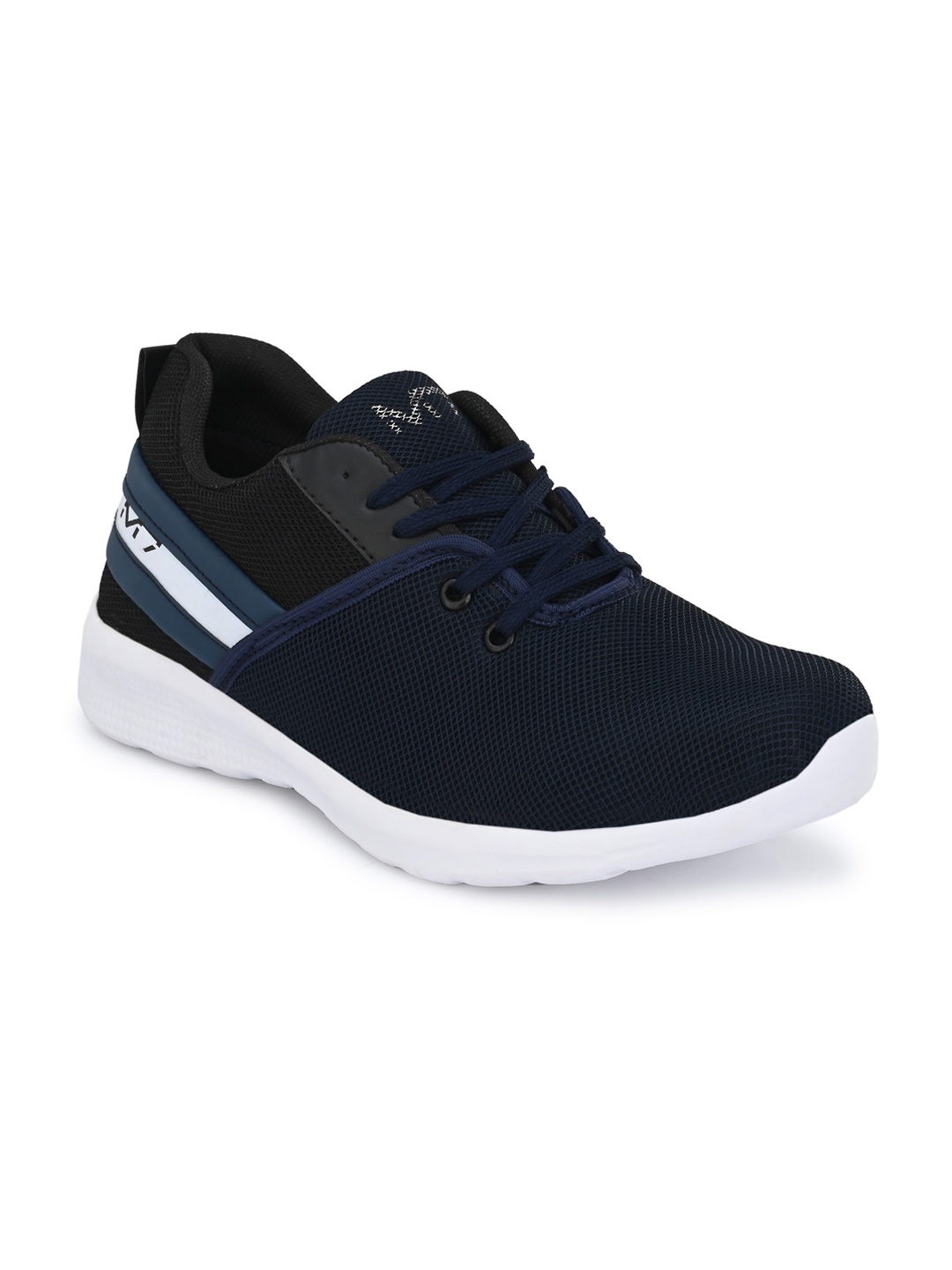 Provogue Men Navy Blue Woven Design Sneakers