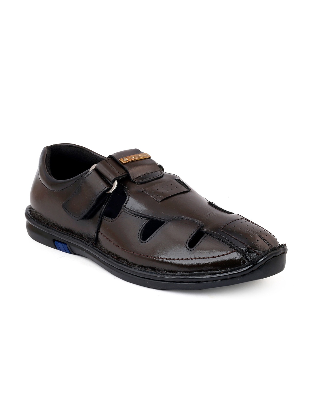 

bacca bucci Men Brown Leather Shoe-Style Sandals