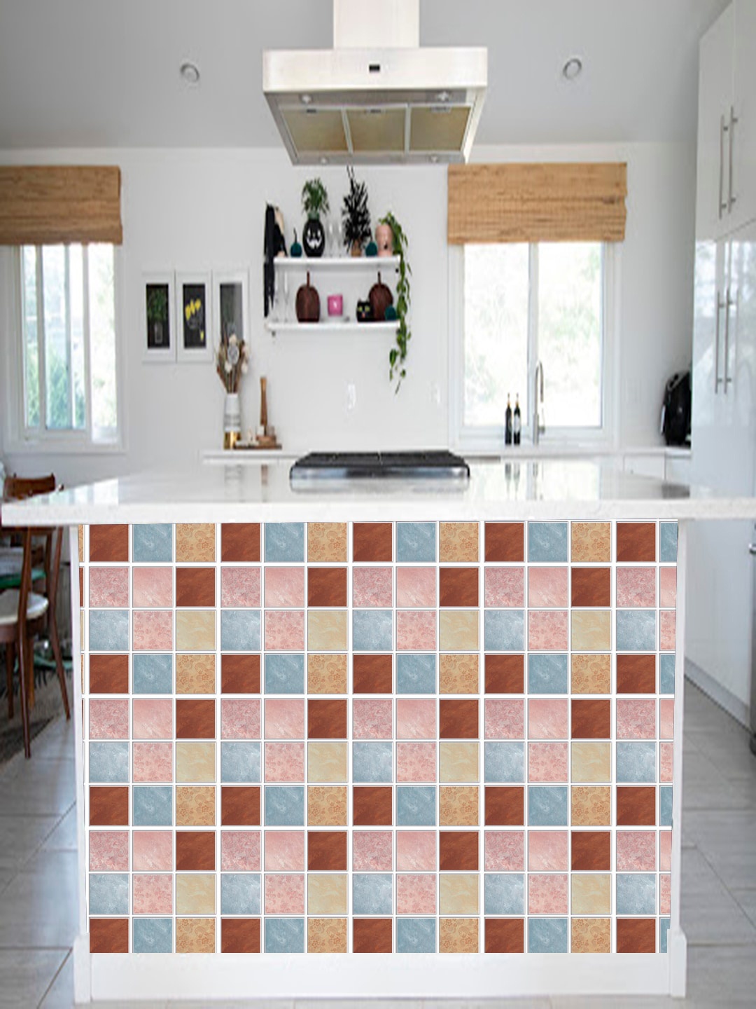 

Jaamso Royals Pink & Brown Printed Self Adhesive 3D Wallpaper