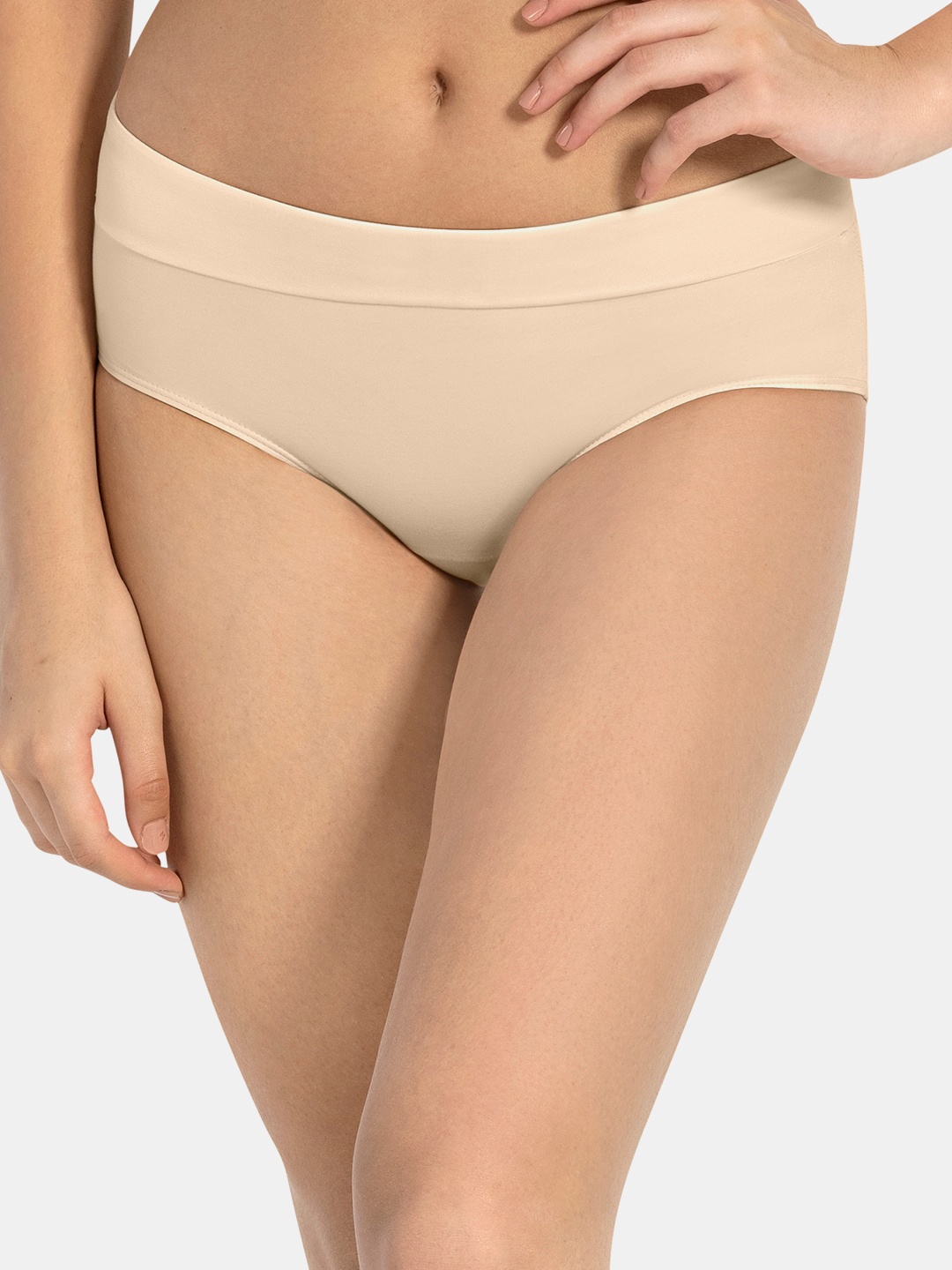 

Amante Women Solid Low Rise Cloudsoft Hipster Brief - PAN77601, Nude