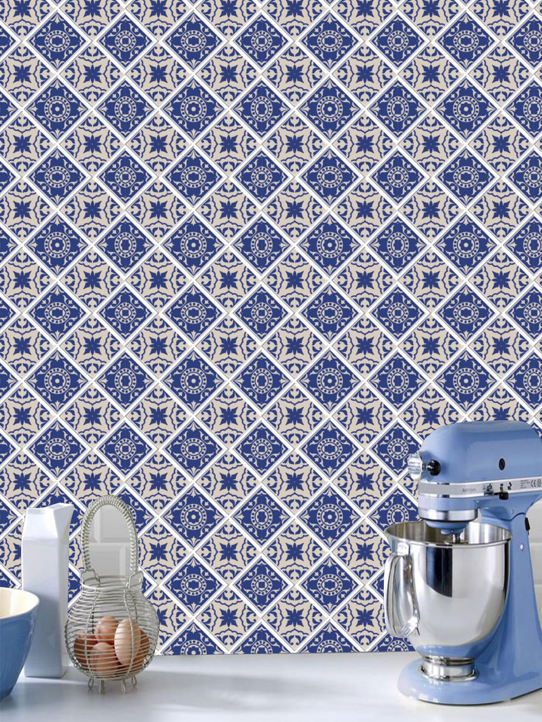 

Jaamso Royals Multicoloured Self Adhesive 3D 3 Sheet Wallpapers, Multi