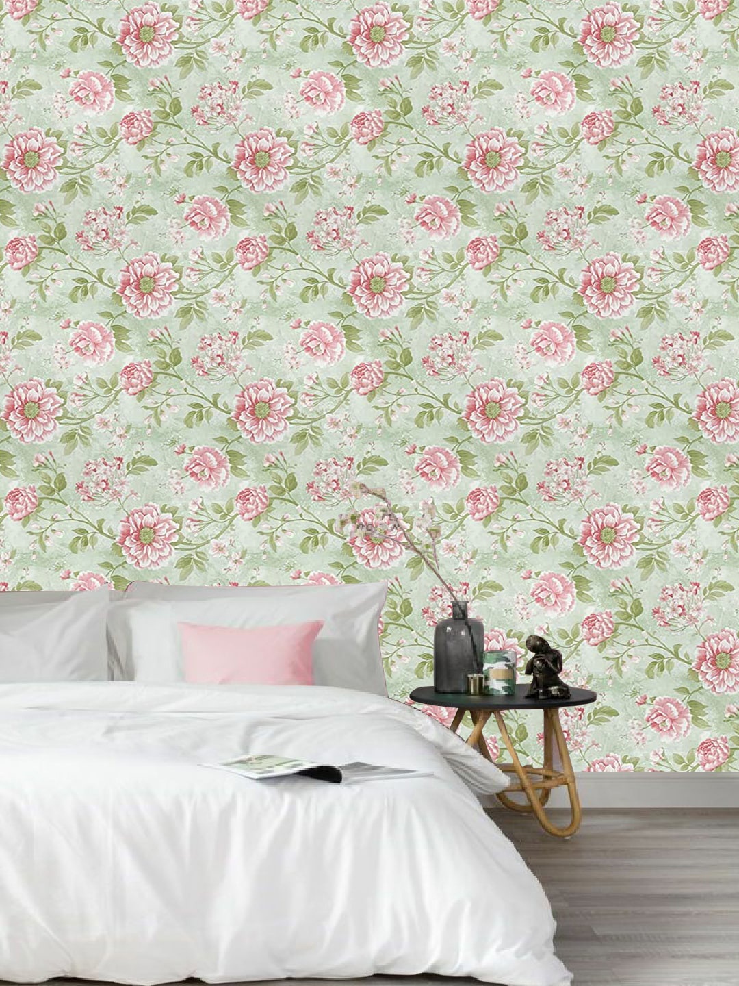 

Jaamso Royals Multicoloured Flower & Leaves Wallpaper, Multi