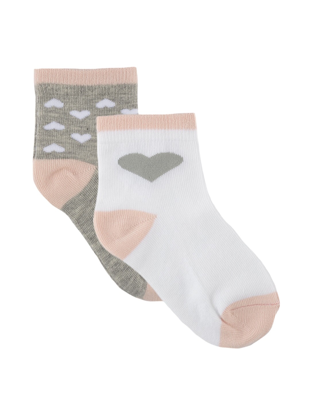 

Nuluv Girls Pack Of 2 Assorted Ankle-Length Socks