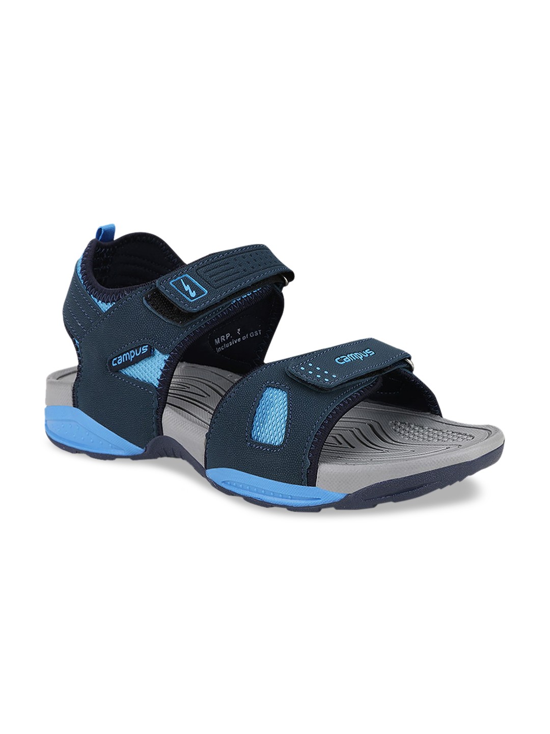 

Campus Men Blue Solid Sports Sandals