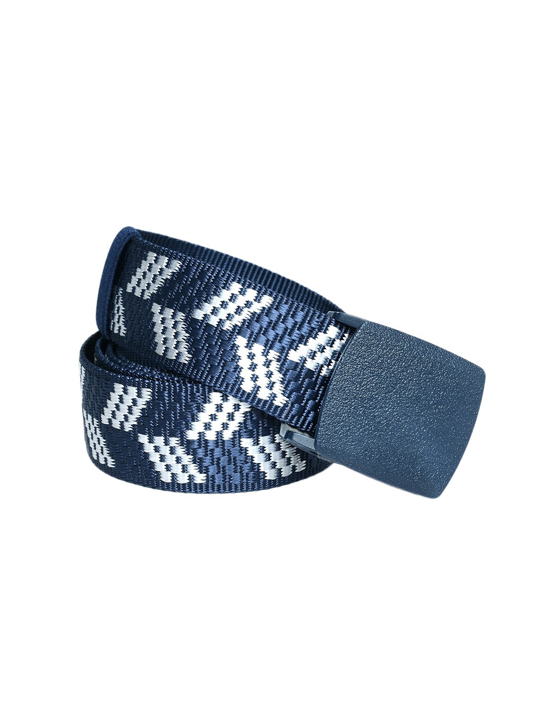 

Kastner Men Blue & White Woven Design Belt