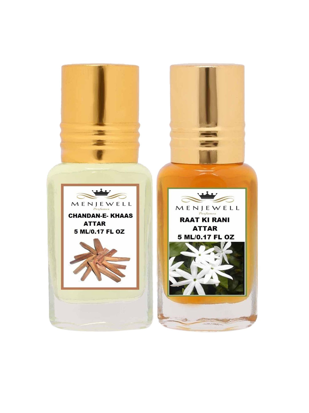 Menjewell Transparent Chandan-E-Khaas Raat Ki Rani Perfume