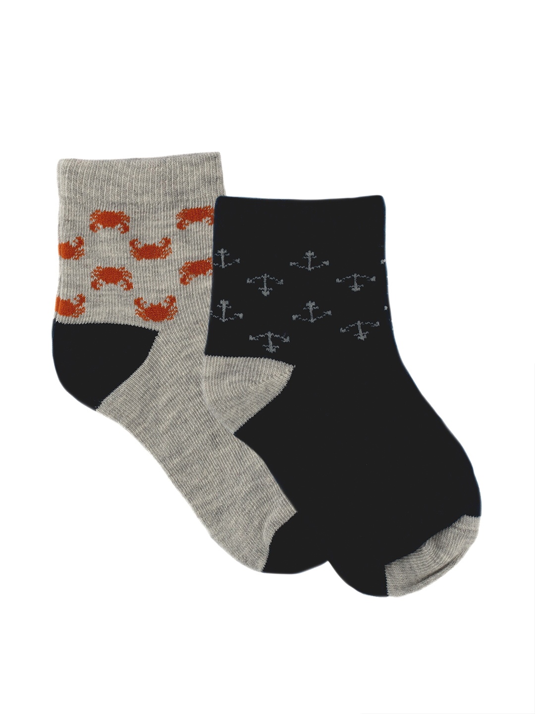 

Nuluv Boys Pack of 2 Assorted Ankle-Length Socks