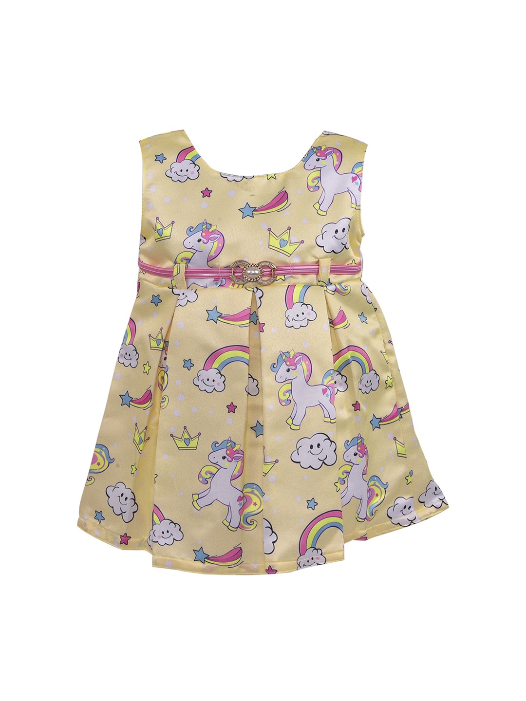 

Wish Karo Yellow Satin Dress