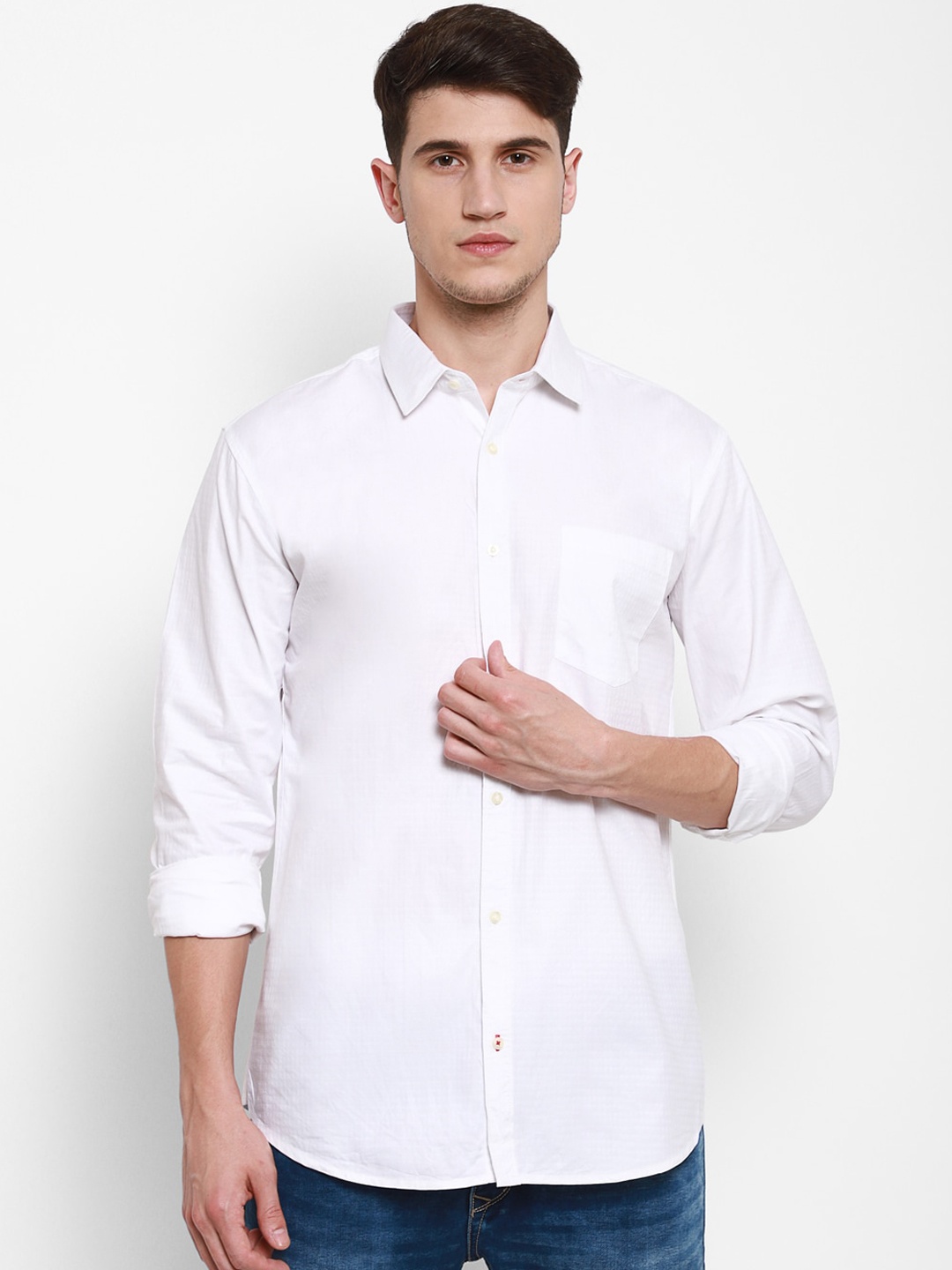 

cape canary Men White Casual Shirt