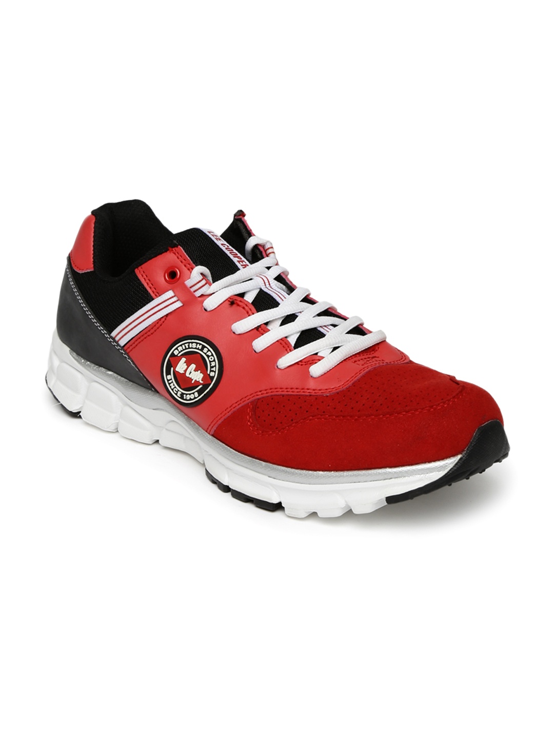 Lee Cooper Men Red & Black Running Shoes price Myntra. Sports Shoes ...