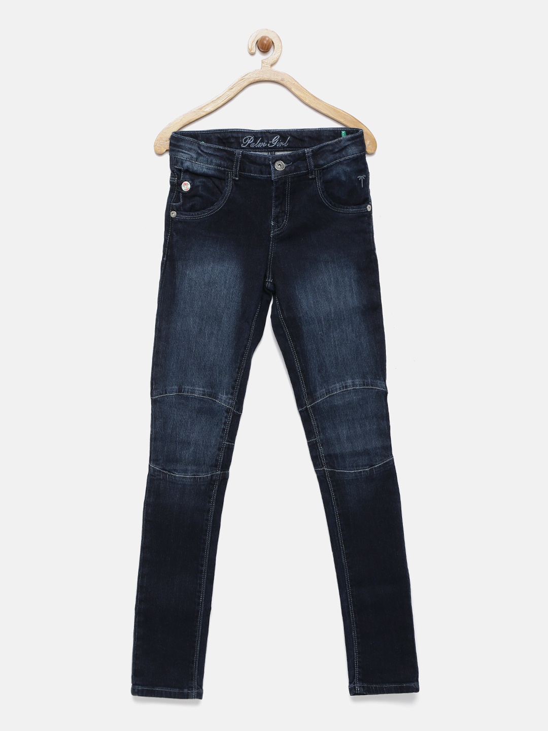 Palm Tree Girls Blue Regular Fit Mid-Rise Clean Look Jeans price Myntra ...