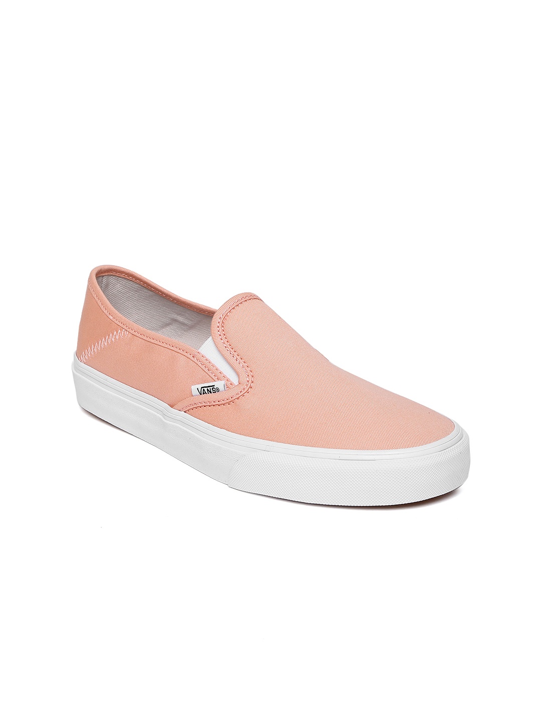 Vans Women Peach-Coloured Slip-On Sneakers price Myntra. Loafers Deals ...