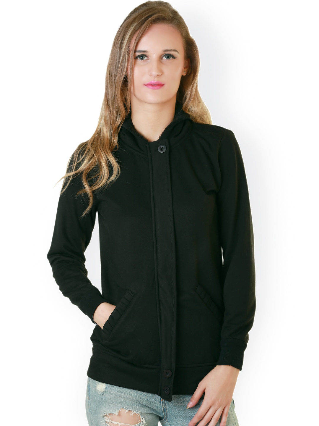 

Belle Fille Black Hooded Jacket